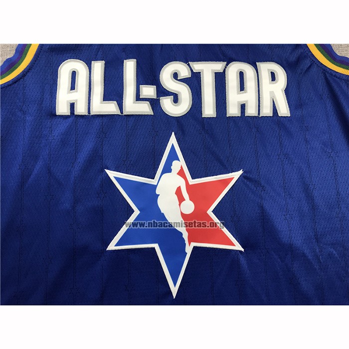 Camiseta All Star 2020 Milwaukee Bucks Giannis Antetokounmpo NO 34 Azul